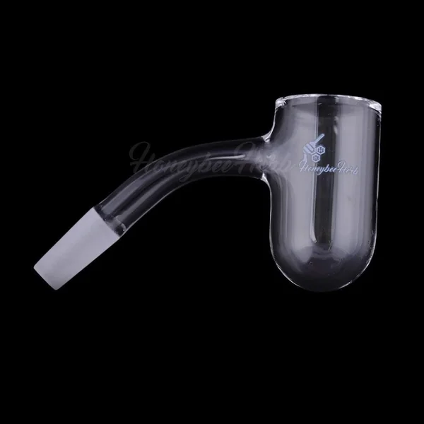 Honeybee Herb Black Line 45° Honey Bevel Deep Bowl Quartz Banger - Image 4