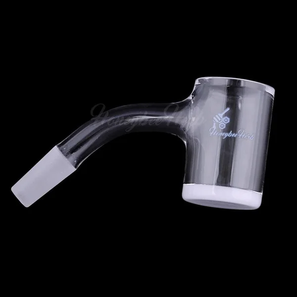 Honeybee Herb Black Line 45° Honey & Milk Bevel Quartz Banger - Image 4