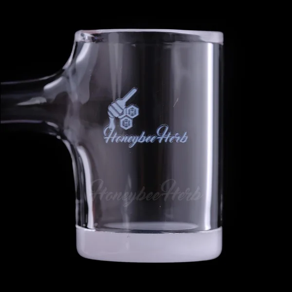 Honeybee Herb Black Line 45° Honey & Milk Bevel Quartz Banger - Image 5