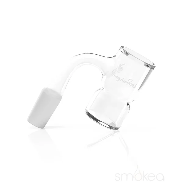 Honeybee Herb Black Line 90° Honey Bevel Splash Bucket Quartz Banger - Image 2