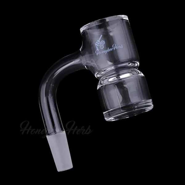 Honeybee Herb Black Line 90° Honey Bevel Splash Bucket Quartz Banger - Image 3