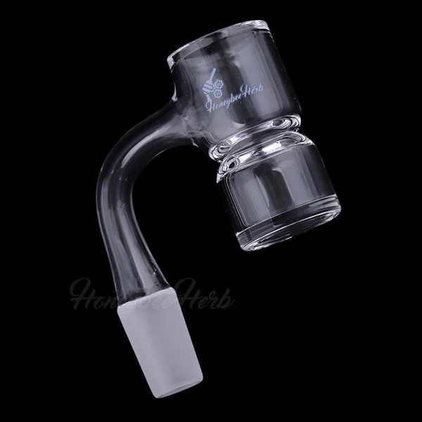 Honeybee Herb Black Line 90° Honey Bevel Splash Bucket Quartz Banger - Image 6