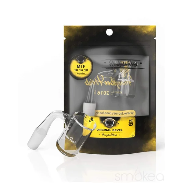 Honeybee Herb Black Line 90° Original Bevel Quartz Banger
