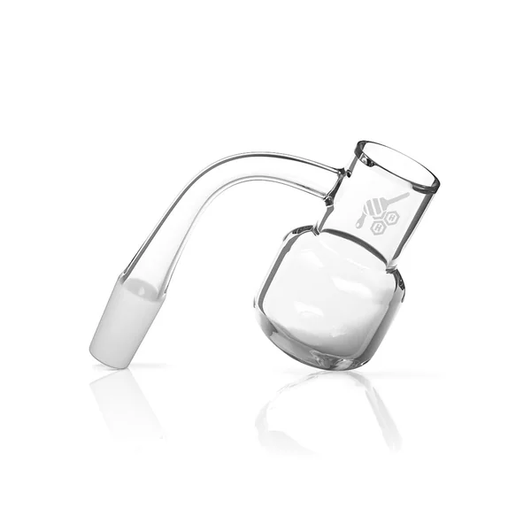 Honeybee Herb Honey Kettle 90° Quartz Banger - Yellow Line