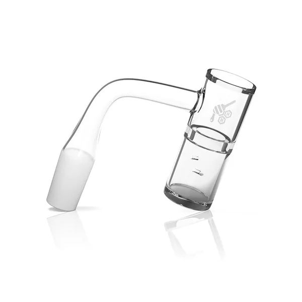 Honeybee Herb Honey Well 90° Quartz Banger - Yellow Line