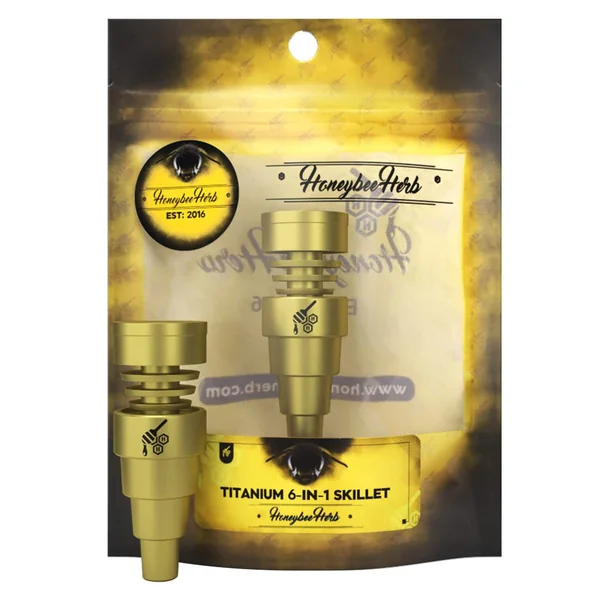 Honeybee Herb Skillet 6 in 1 Titanium Nail - Image 7