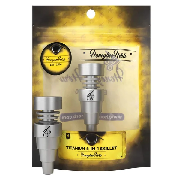Honeybee Herb Skillet 6 in 1 Titanium Nail - Image 8