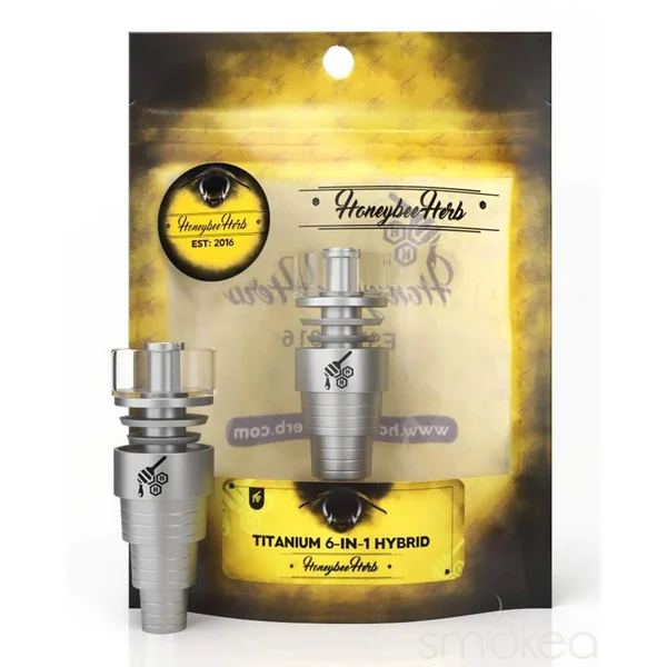 Honeybee Herb Titanium 6-in-1 Hybrid Dab Nail - Image 2