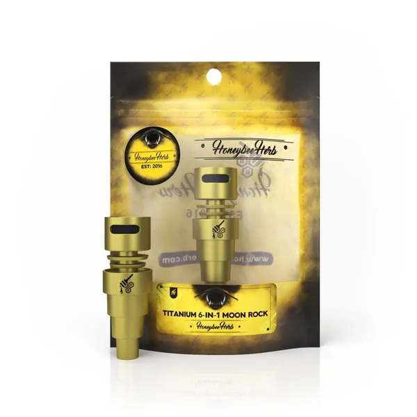 Honeybee Herb Titanium 6-in-1 Moon Rock Dab Nail - Image 3