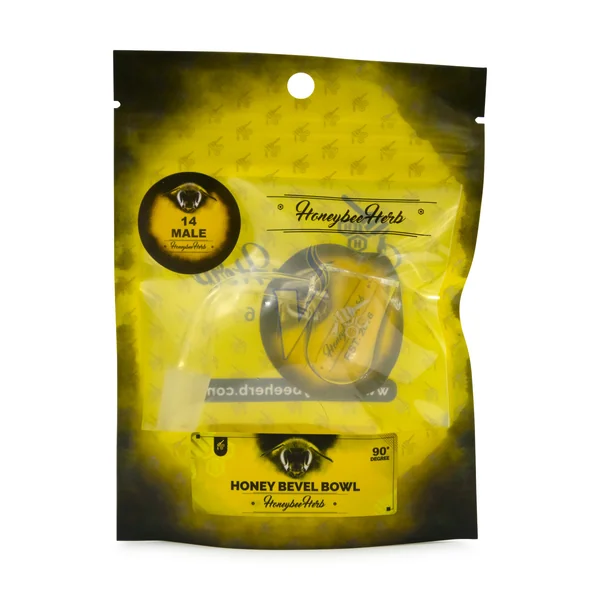 Honeybee Herb Yellow Line 90 Degree Banger - Image 7