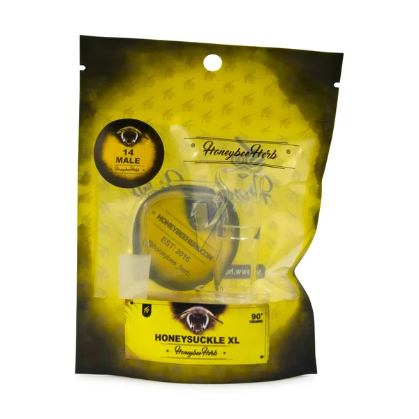 Honeybee Herb Yellow Line 90 Degree Banger - Image 8