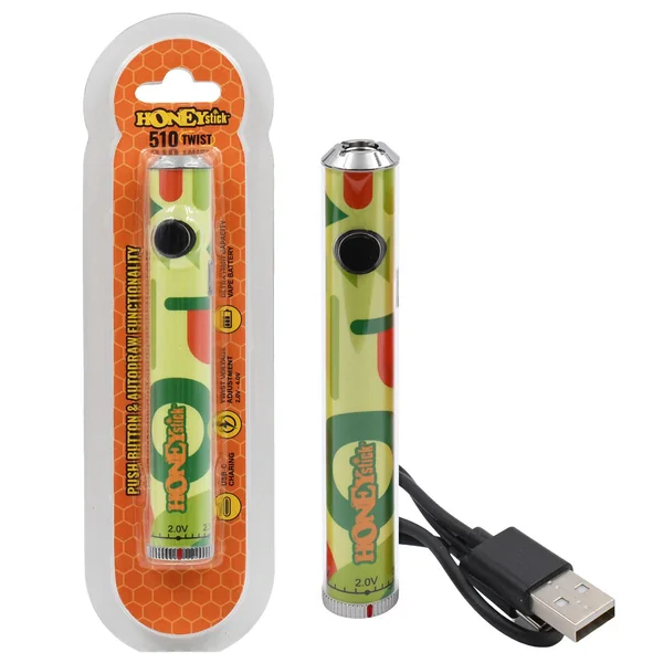 Honeystick Designer Twist 510 Thread Cart Vape Pen Battery - Image 22