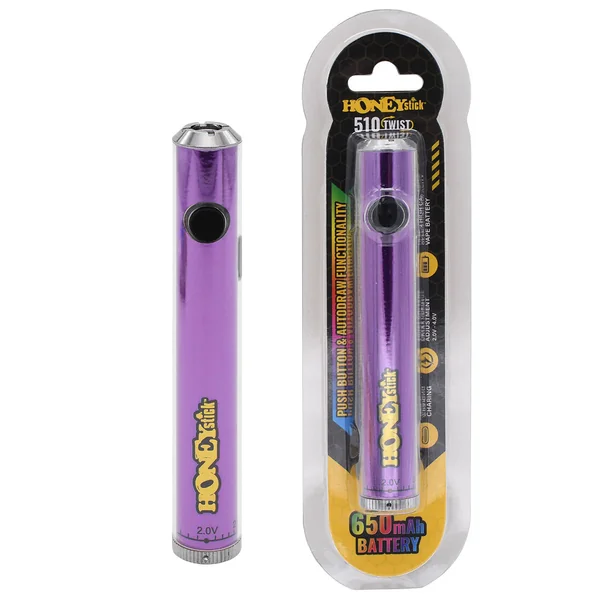 Honeystick Designer Twist 510 Thread Cart Vape Pen Battery - Image 6