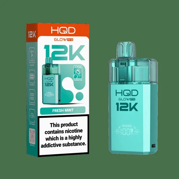 HQD Glow Pro 12K Prefilled Pod Kit Fresh Mint