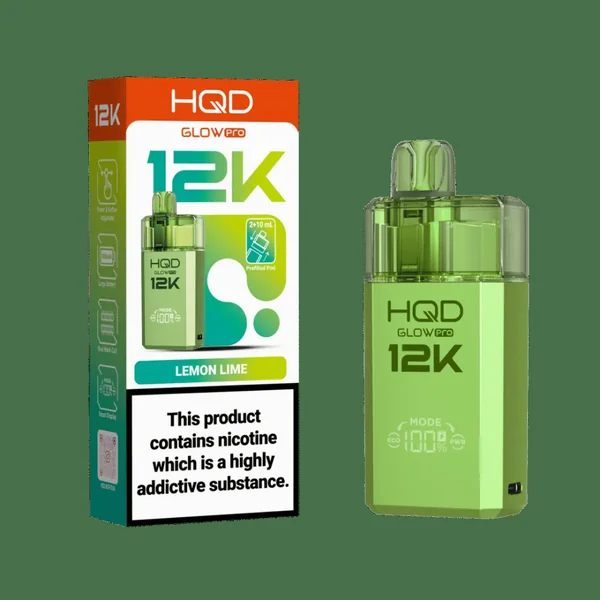 HQD Glow Pro 12K Prefilled Pod Kit Lemon Lime
