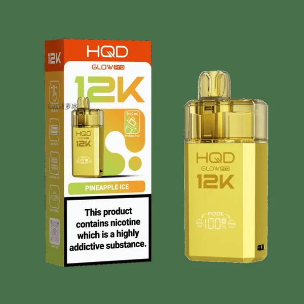 HQD Glow Pro 12K Prefilled Pod Kit Pineapple Ice