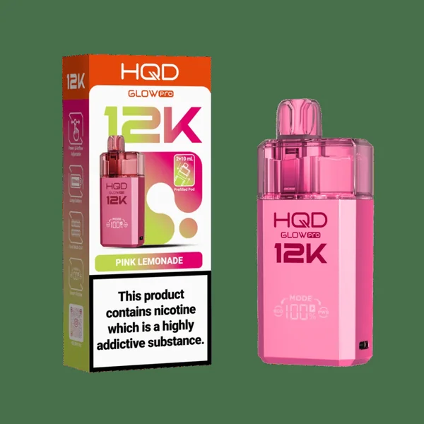 HQD Glow Pro 12K Prefilled Pod Kit Pink Lemonade