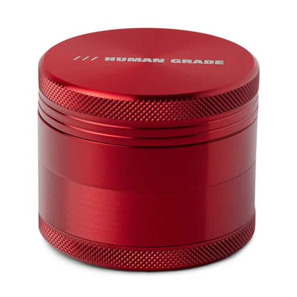 Human Grade Grinder 1A 2″ – Compact 4-Part Aluminum Storage with Pollen Screen - Image 4