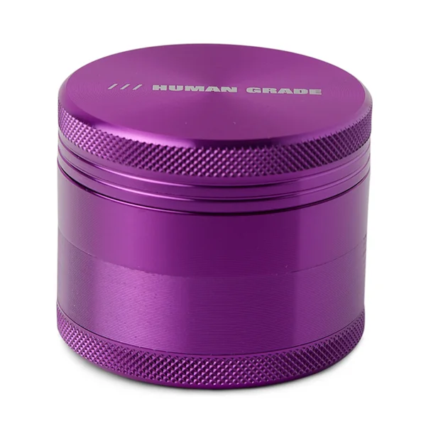 Human Grade Grinder 1A 2″ – Compact 4-Part Aluminum Storage with Pollen Screen - Image 5
