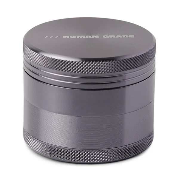 Human Grade Grinder 1A 2″ – Compact 4-Part Aluminum Storage with Pollen Screen - Image 7