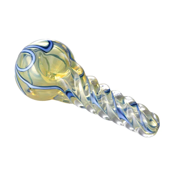 Human Grade Twist Spoon Pipe Model B – Twisted Borosilicate Glass Hand Pipe 4″ - Image 4