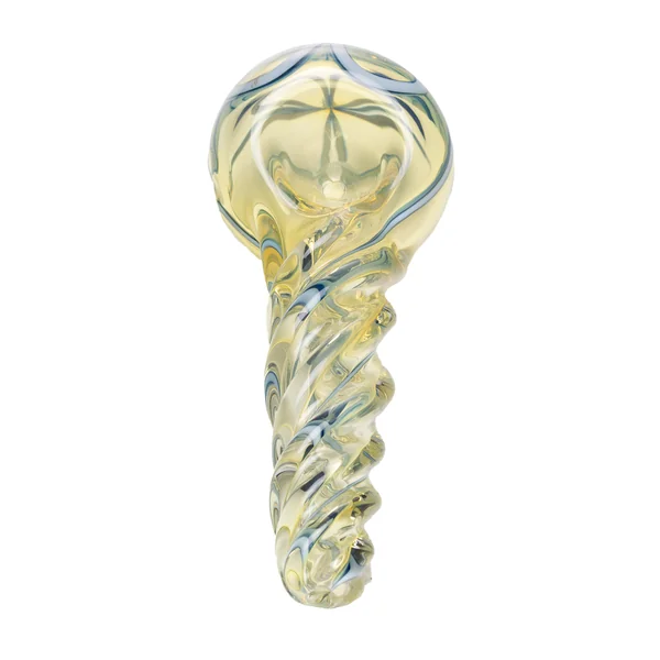 Human Grade Twist Spoon Pipe Model B – Twisted Borosilicate Glass Hand Pipe 4″ - Image 6