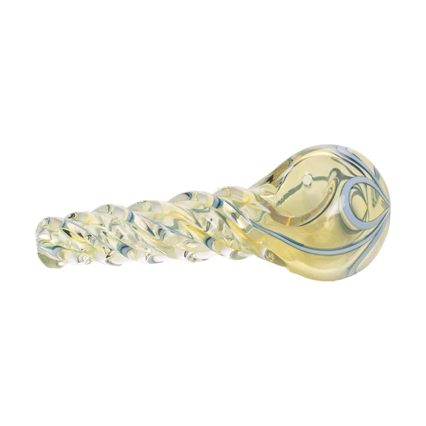 Human Grade Twist Spoon Pipe Model B – Twisted Borosilicate Glass Hand Pipe 4″ - Image 8
