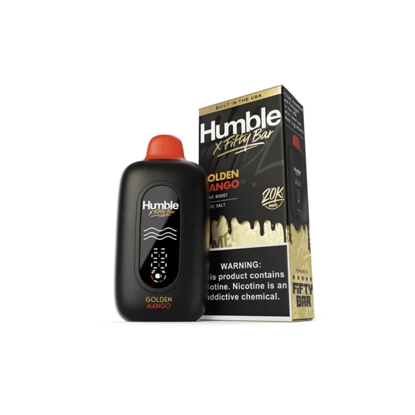 Humble x Fifty Bar Golden Mango 20K Puff Disposable