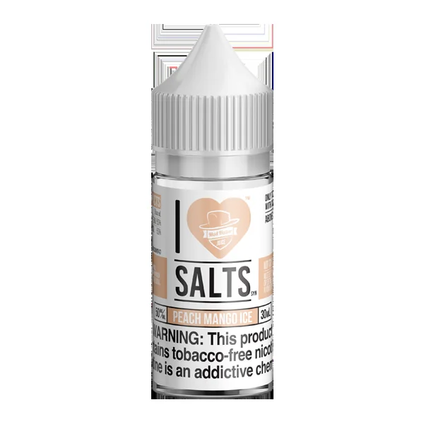 I Love Salts Peach Mango Ice - 6 Pack - Image 2
