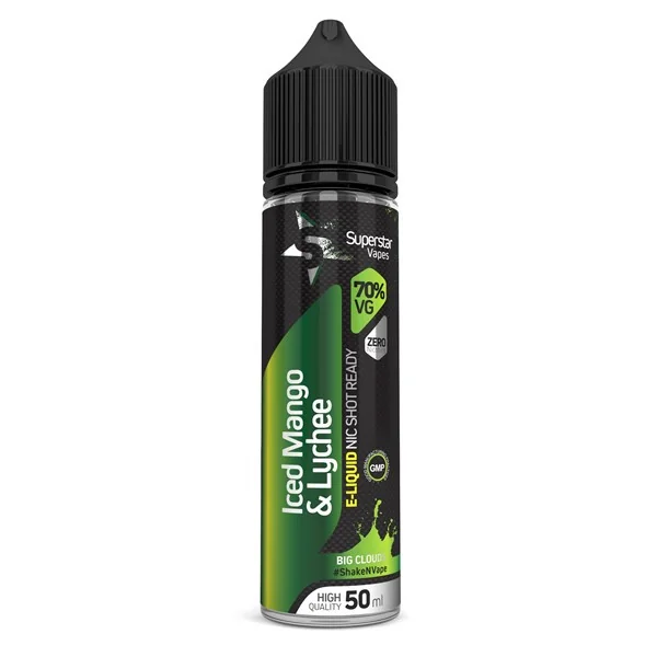 Iced Mango & Lychee E Liquid 50ml Shortfill by Superstar Vapes