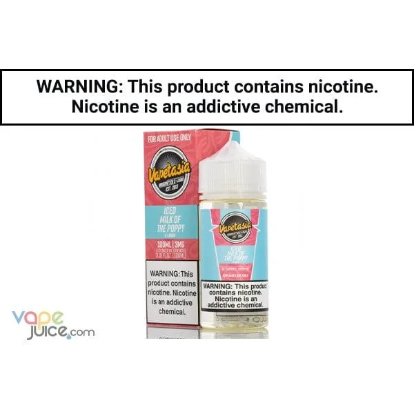 ICED MILK OF THE POPPY BY VAPETASIA 60ML/100ML