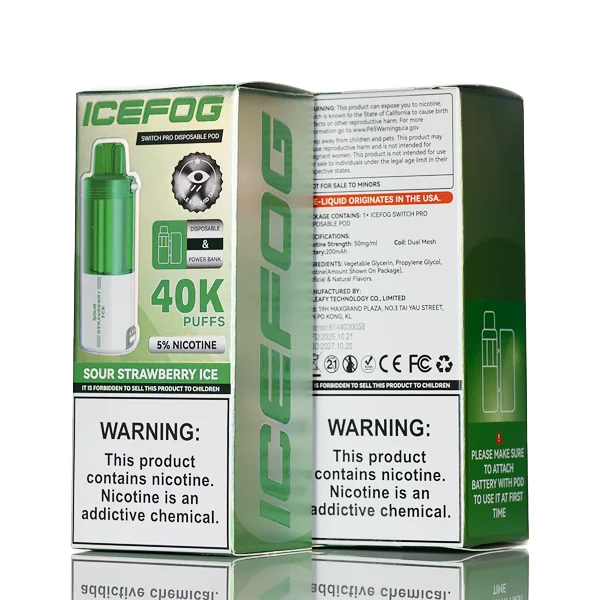 IceFog 40K Switch Pro Disposable Pod - Foger Switch Pro Compatible - Image 11