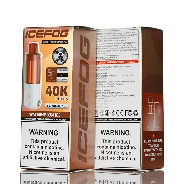 IceFog 40K Switch Pro Disposable Pod - Foger Switch Pro Compatible - Image 12
