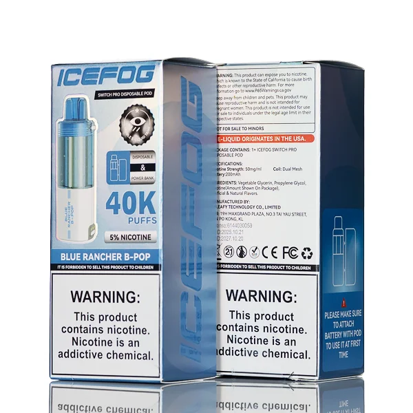 IceFog 40K Switch Pro Disposable Pod - Foger Switch Pro Compatible - Image 5