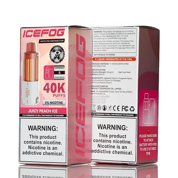 IceFog 40K Switch Pro Disposable Pod - Foger Switch Pro Compatible - Image 7