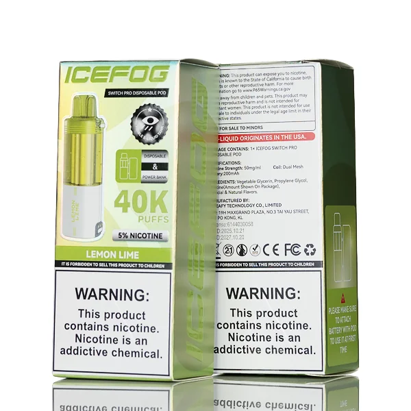 IceFog 40K Switch Pro Disposable Pod - Foger Switch Pro Compatible - Image 8