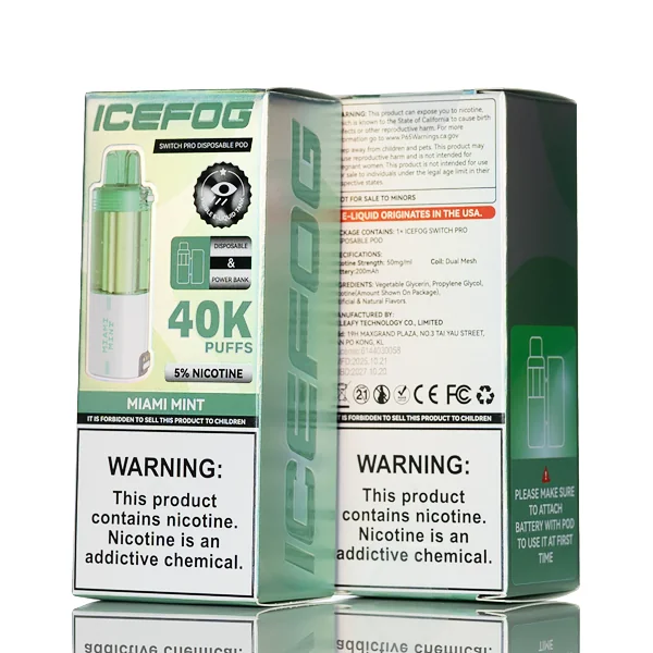 IceFog 40K Switch Pro Disposable Pod - Foger Switch Pro Compatible - Image 10