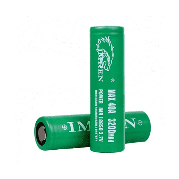 Imren 18650 (3200mah) 40A High Drain Rechargeable Battery (2 pack)