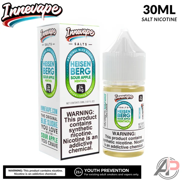 Innevape Heisenberg Sour Apple Menthol Salt Nicotine 30mL