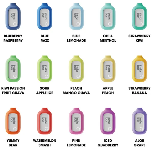instaBar Jar Disposable Vape 5000 Puffs 6 Pack 12mL