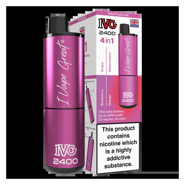 IVG 2400 Rechargeable Vape Fruits Edition