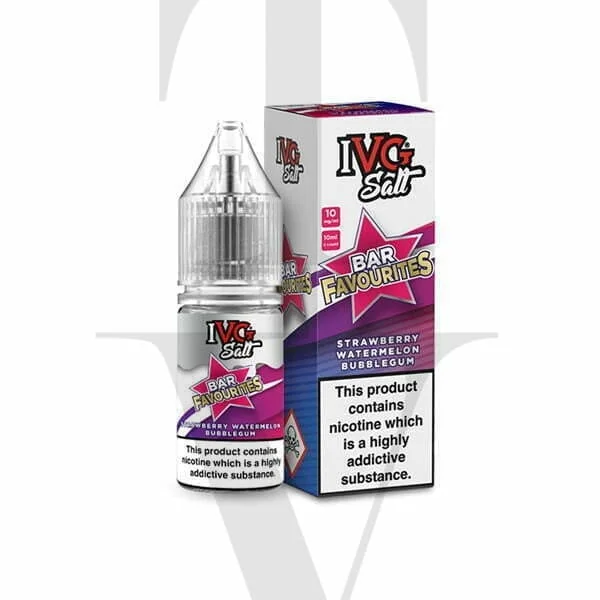 IVG BAR FAVOURITES STRAWBERRY RASPBERRY NIC SALT E-LIQUID