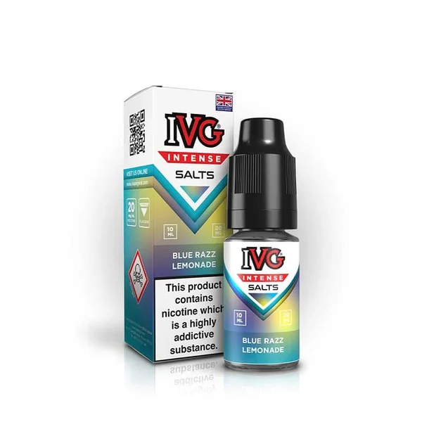 IVG Intense Salts Blue Razz Lemonade 10ml Nic Salts E-Liquid