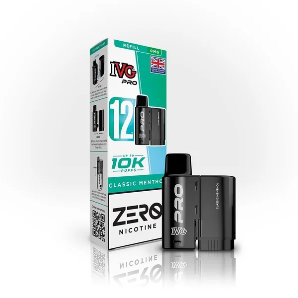 IVG PRO 12 ZERO NICOTINE PRE-FILLED PODS - Image 3