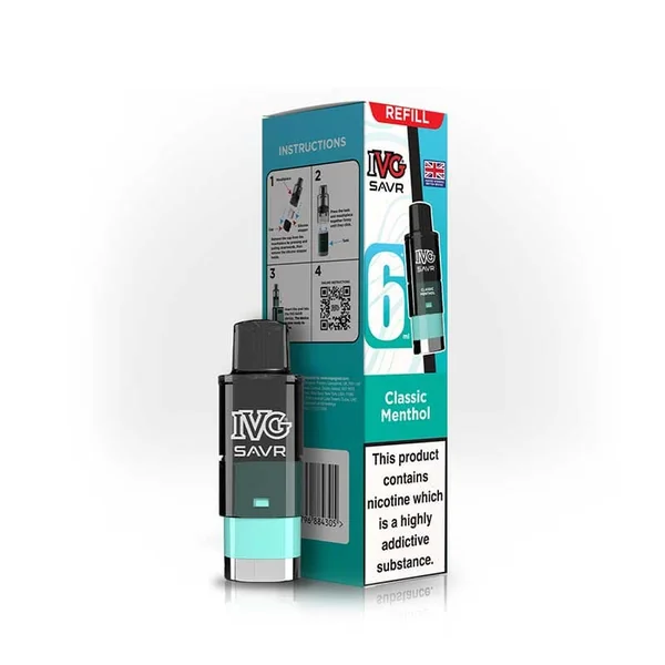 IVG Savr 3000 Classic Menthol Prefilled Vape Pod + Refill