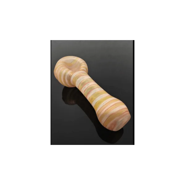 Izlow Glass 24k Gold and Silver Fumed Sandblasted Handpipe - Image 2