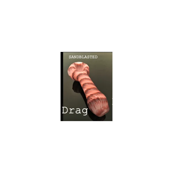 Izlow Glass P16 Coil Drag Sandblasted Handpipe