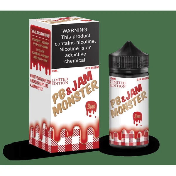 Jam Monster Strawberry PB&J 100ml Vape Juice