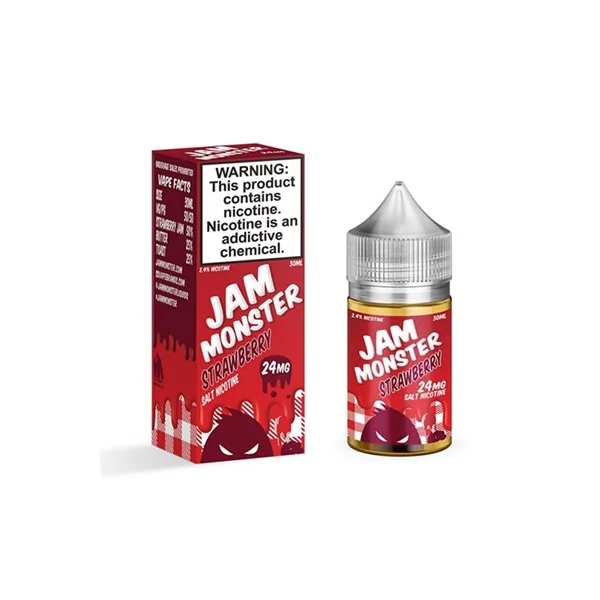 Jam Monster STRAWBERRY Salt Nicotine 30ml E-Liquid $7.98