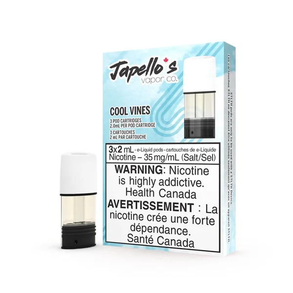 Japellos Cool Vines STLTH Pods | 3 Pack - VapeLoft
